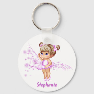 Chaveiro personalizado da bailarina menina bonito
