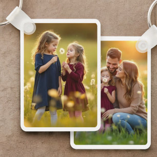 Chaveiro Personalizado da Família Duas Fotografias Duplas