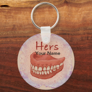 Chaveiro personalizado da vovó dos dentes falsos