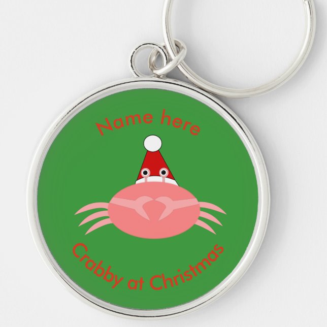 Chaveiro Personalizado de Caranguejo de Natal (Frente)