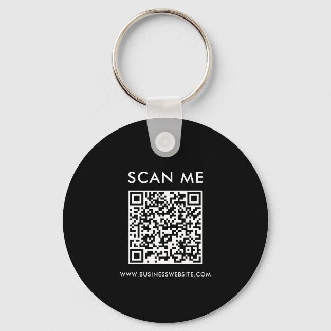 Chaveiro personalizado de código QR de negócios mí (Verso)