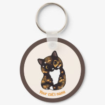 Chaveiro Personalizado de Gato Malhado Fofo