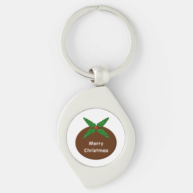 Chaveiro Personalizado de Pudim de Natal (Frente)