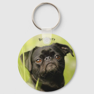 Chaveiro Personalizado de Pug Preto