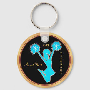 Chaveiro personalizado do cheerleader com SEU