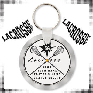 Chaveiro personalizado do Lacrosse, seu TEXTO,