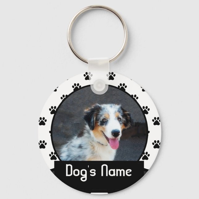 Chaveiro personalizado do seu cão de estimação (Frente)