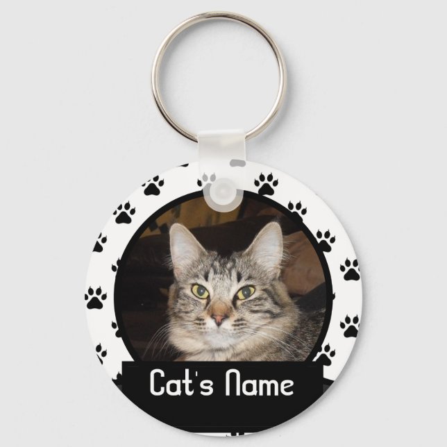 Chaveiro personalizado do seu gato de animais domé (Frente)