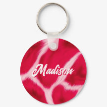 Personalizado Estampa de Animal Leopardo Rosa Verm