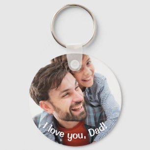 Chaveiro PERSONALIZADO Eu te amo, Pai Foto e Mensagem