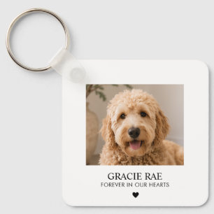 Chaveiro Personalizado Memorial de Foto Simples Moderno par