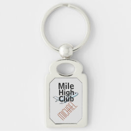 Chaveiro "Personalizado Mile High Club Keyring, Personalizá