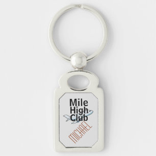 Chaveiro "Personalizado Mile High Club Keyring, Personalizá