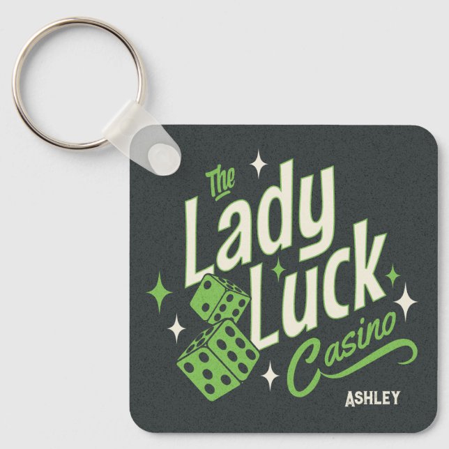 Chaveiro Personalizado O Casino Lady Luck (Frente)