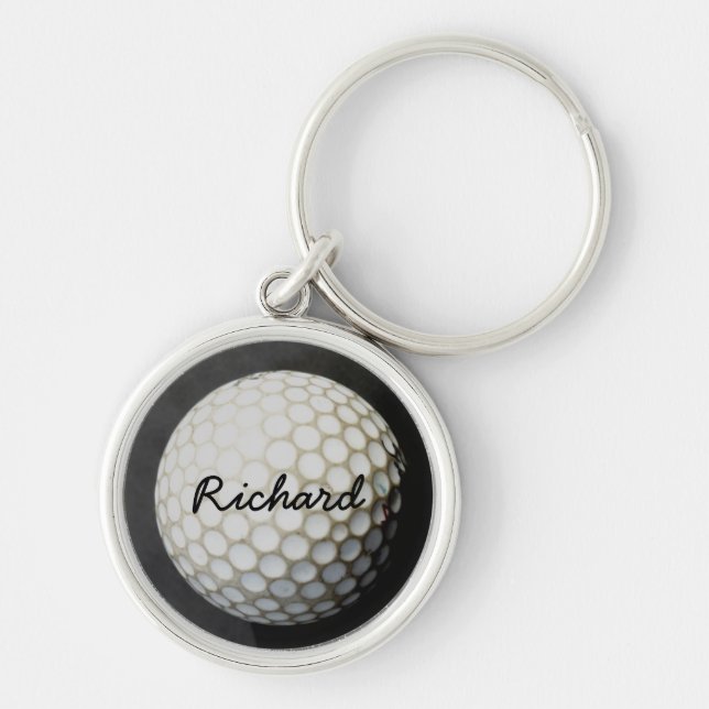 chaveiro personalizado para a foto da bola de golf (Frente)