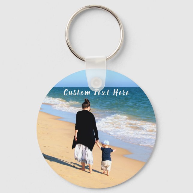 Chaveiro personalizado personalizado de fotos com  (Frente)