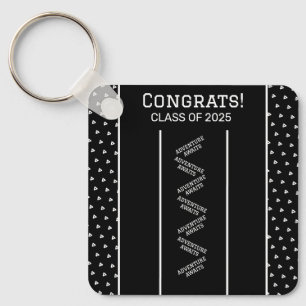 Chaveiro Personalizado Preto e Branco