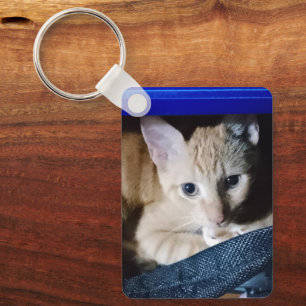 Chaveiro Personalizado Texto Foto de Gato