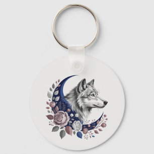 Chaveiro Personalizado Wolf & Moon