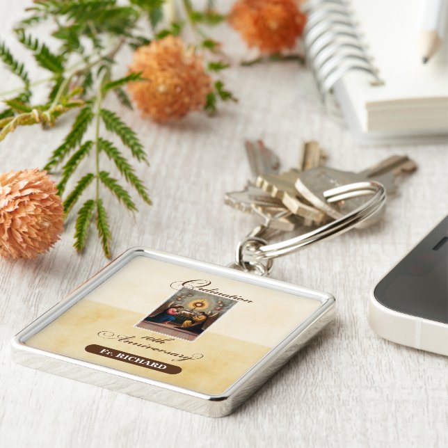 Chaveiro Personalizar, 10ª Ordenação Anniversário (Lateral)