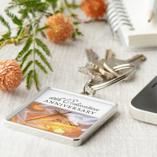 Chaveiro Personalizar, 10º Aniversário da Ordenação, Cross