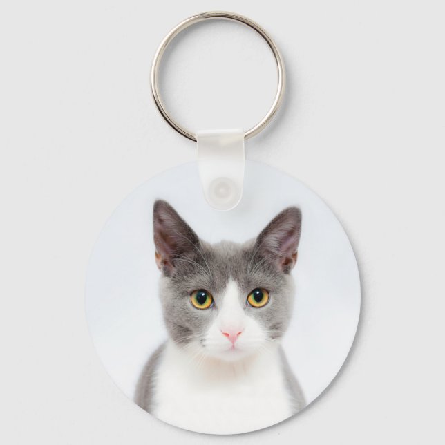 Chaveiro Personalizar esta Cadeia de Chave de Gato Cuja Gat (Frente)