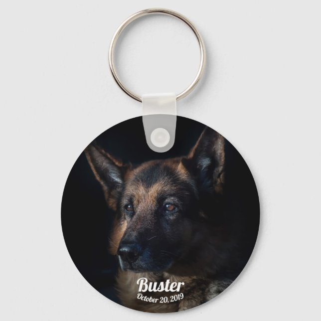 Chaveiro Personalizar Memorial Pet do German shepherd (Frente)