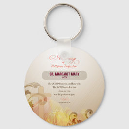 Chaveiro Personalizar nome e ano freira, 60 anos religioso