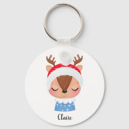 Chaveiro Personalizar o rosto da Reinadora de Sono de Natal