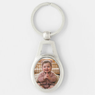 Chaveiro personalizar oval metálico personalizado simples
