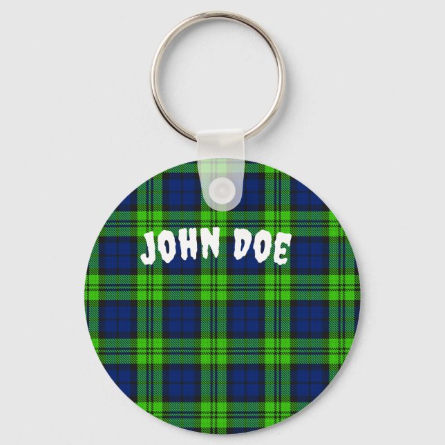 Chaveiro Personalizar Xadrez do Blackwatch Tartan (Frente)