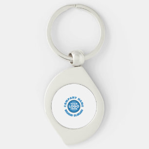 Chaveiro personalizável com nome e logotipo da em