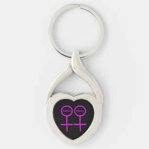 Chaveiro personalizável de lésbicas