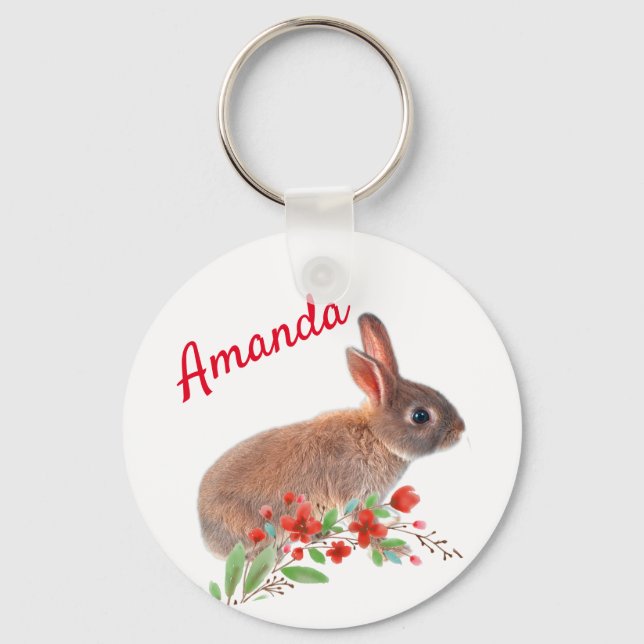 Chaveiro Personalize Coelho (Frente)