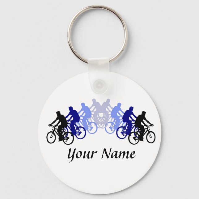 Chaveiro Personalize com seu nome, bicicleta, bicicleta, bi (Frente)