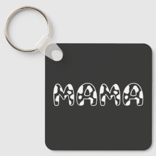 Chaveiro Personalize Este Design: Aniversário da Vaca Mamãe