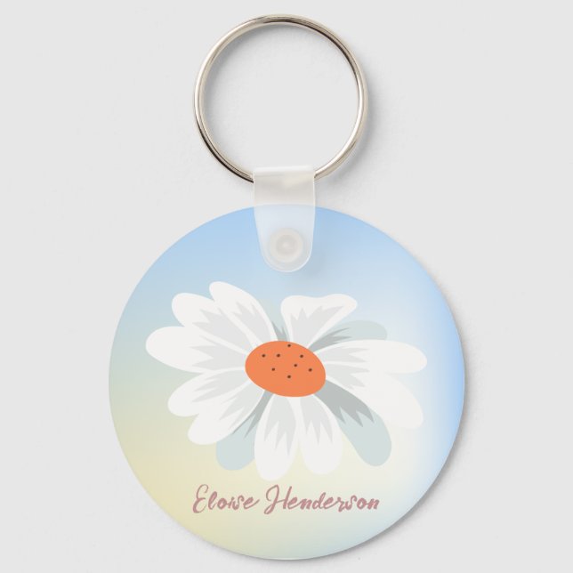 Chaveiro Personalize Floral de Primavera (Frente)