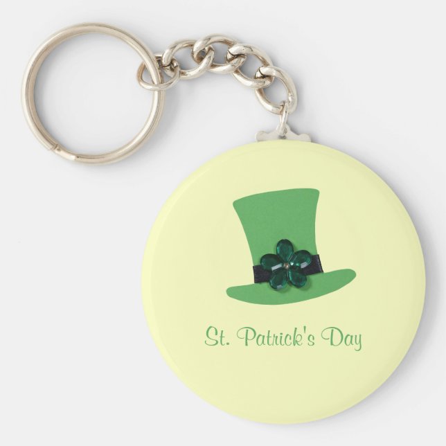 Chaveiro Personalize o chapéu verde para Ruas. (Frente)