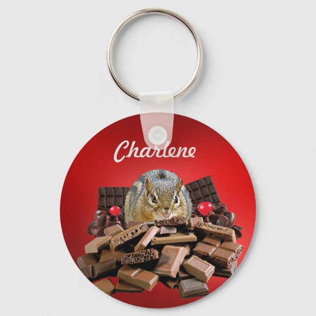 Chaveiro Personalize o chipset de chocolate mais doce (Frente)