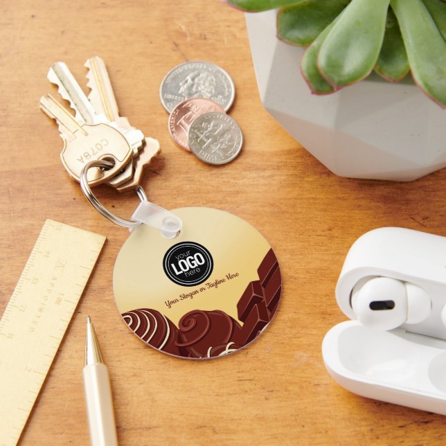 Chaveiro Personalize o moderno Chocolate Business (Mesa)