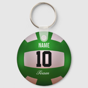 Chaveiro Personalize o voleibol Forest Green