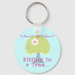 Chaveiro Personalize Sentado em uma Árvore, <Name>, <Name>