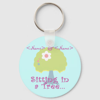 Chaveiro Personalize Sentado em uma Árvore, <Name>, <Name>