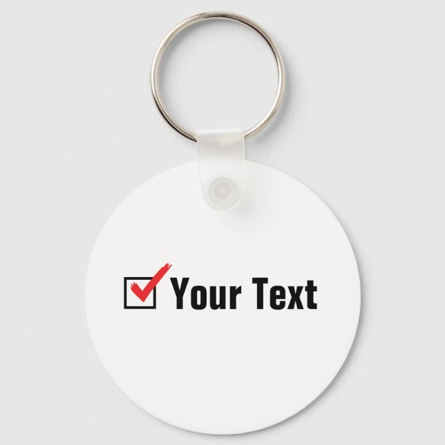 Chaveiro Personalize seu próprio status social - Anúncio pe (Frente)