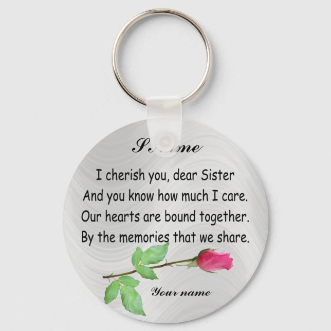 CHAVEIRO PERSONALIZE SISTER-KEYCHAIN (Frente)