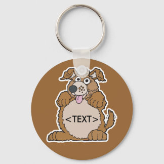 Chaveiro Personalize um Cachorro Encolhido,<TEXT>