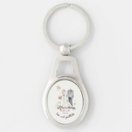 Chaveiro Personalize vestido de casamento de chá de noiva