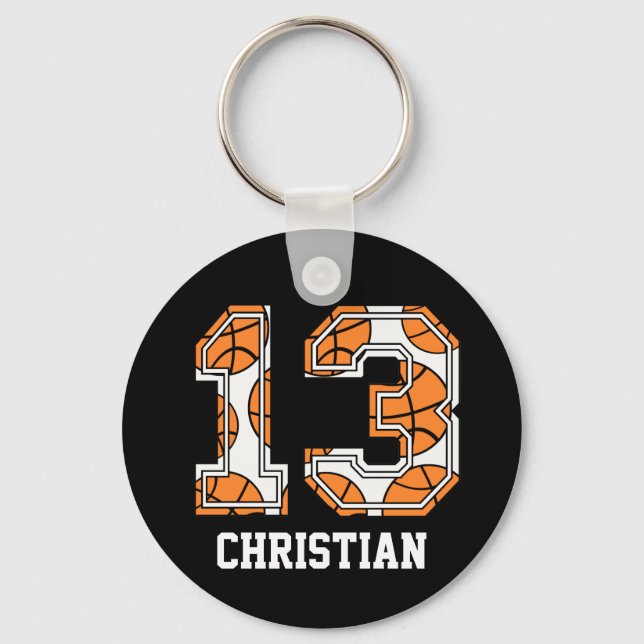Chaveiro Personalized Basketball Number 13 (Frente)