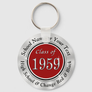 Chaveiro Personalized Class of 1959 Class Reunion keychains