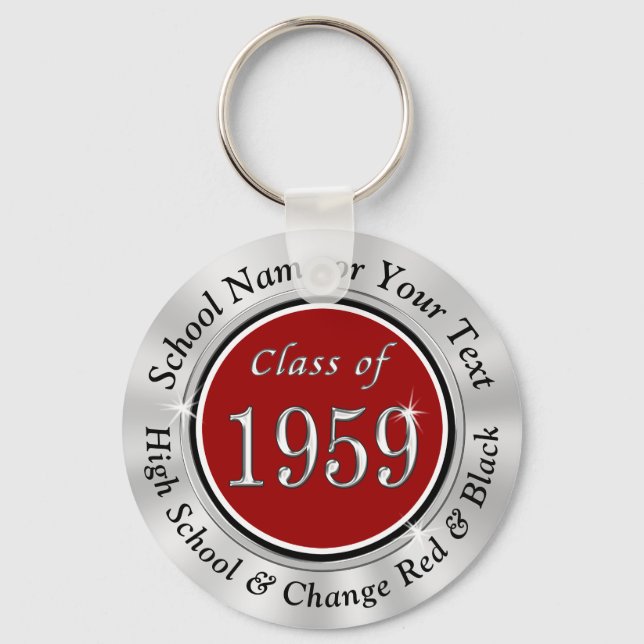 Chaveiro Personalized Class of 1959 Class Reunion keychains (Frente)